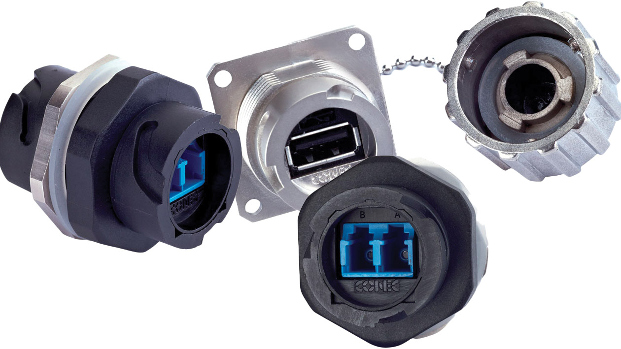 Connettori RJ45, USB e Fibra Ottica IP67